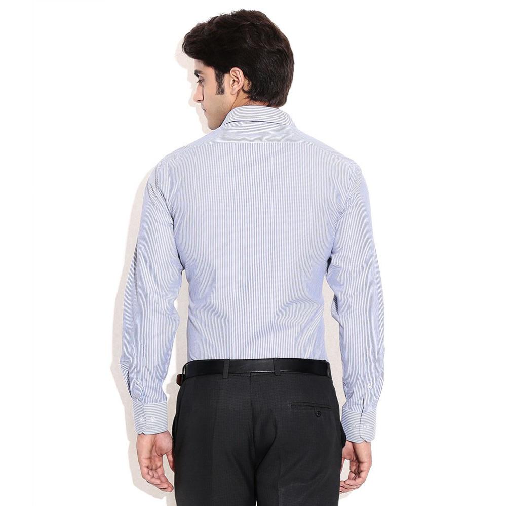 John Players Blue Regular Fit Shirt