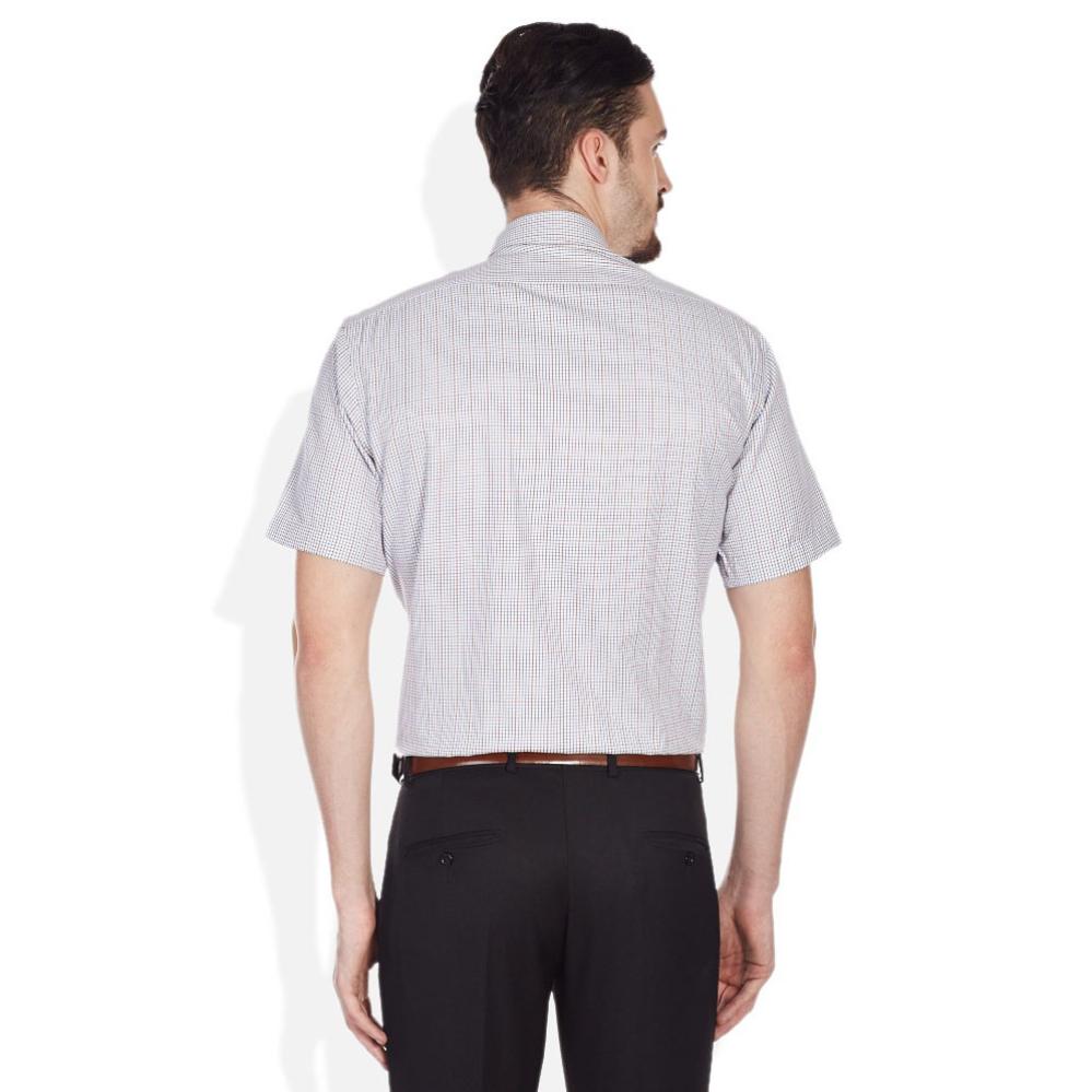 John Players Orange Checks Shirt