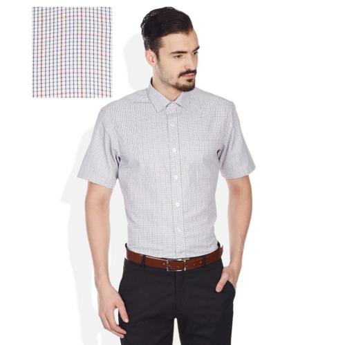 John Players Orange Checks Shirt John Players Orange Checks Shirt
