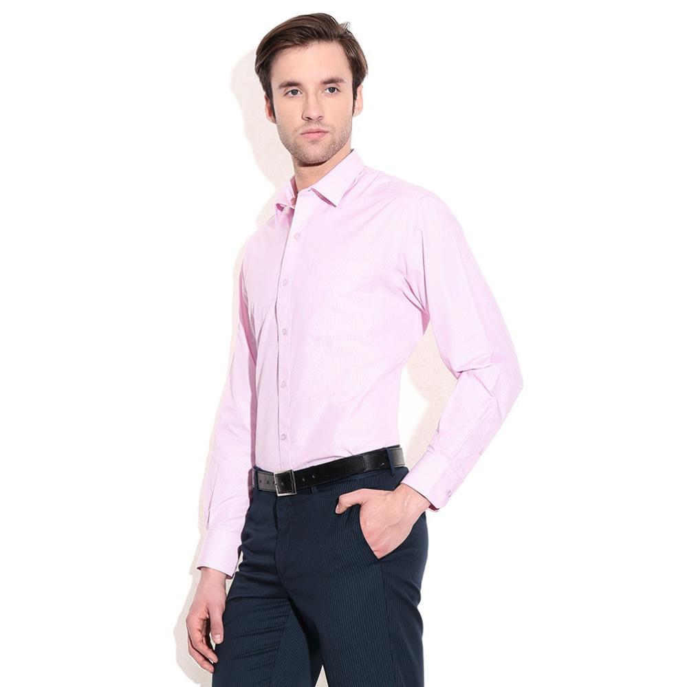 John Players Pink Regular Fit Shirt