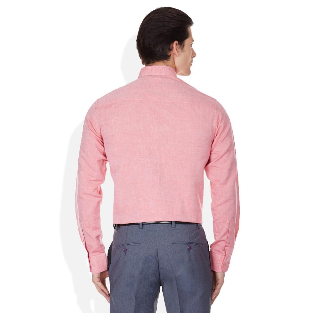 John Players Pink Slim Fit Formal Shirt