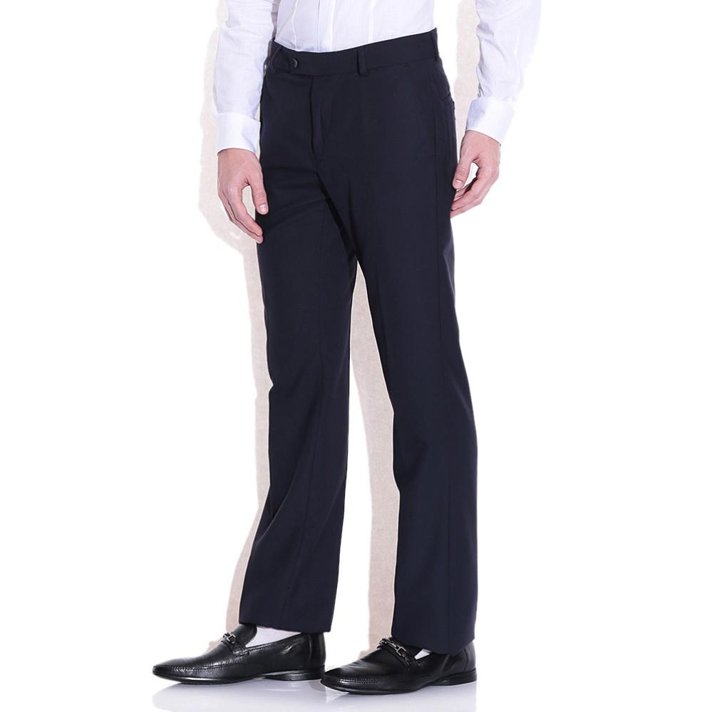 Arrow Navy Slim Fit Formal Trousers
