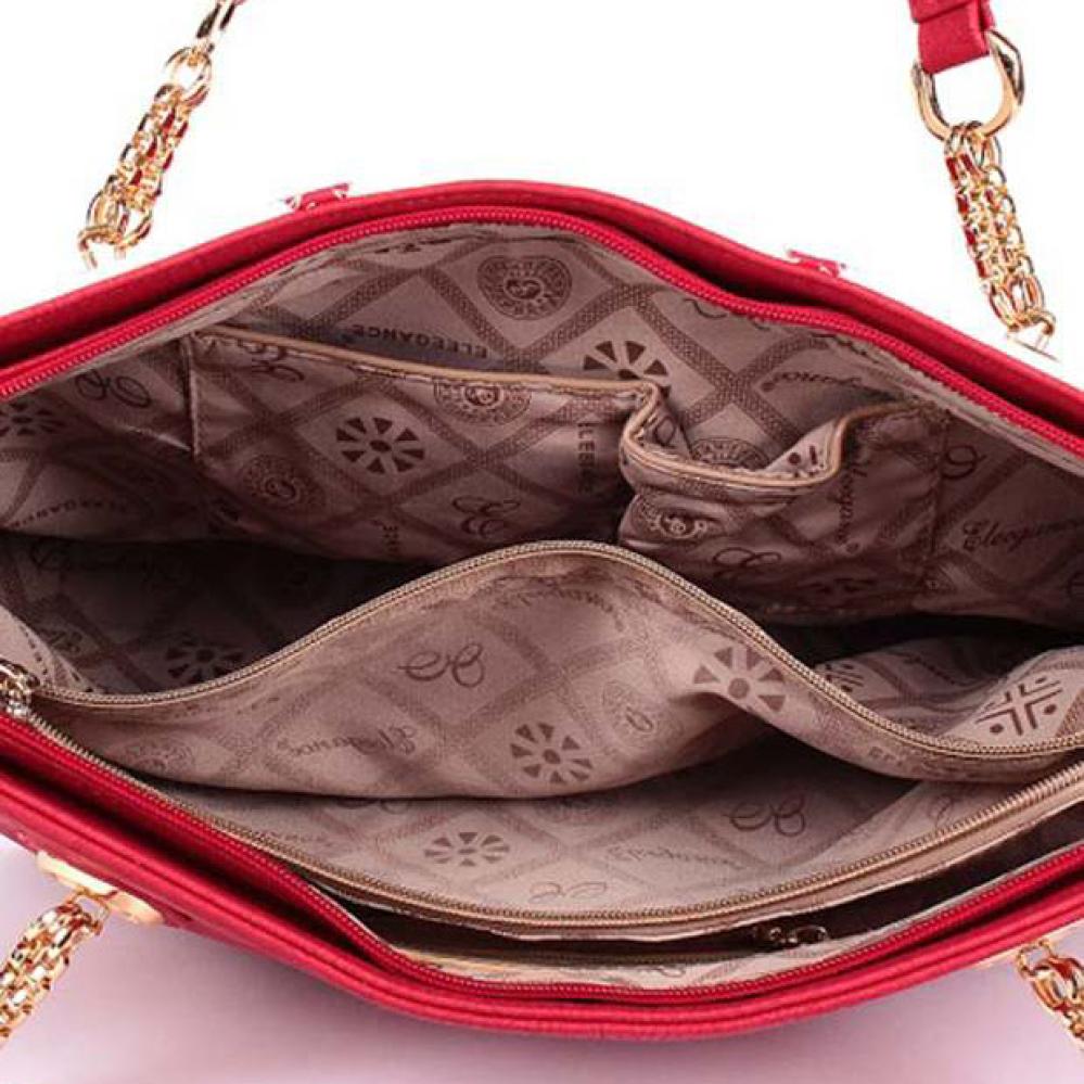 Eleegance Red Red Shoulder Bags