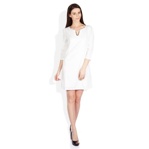 ELLE White poly viscose Dresses ELLE White poly viscose Dresses