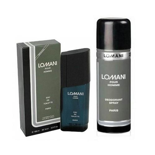 Lomani Pour Homme Perfume EDT 100Ml + Deodorant 200Ml Combo