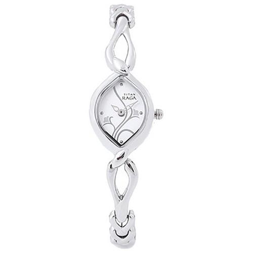 Titan 2455SM01 White Analog Watch